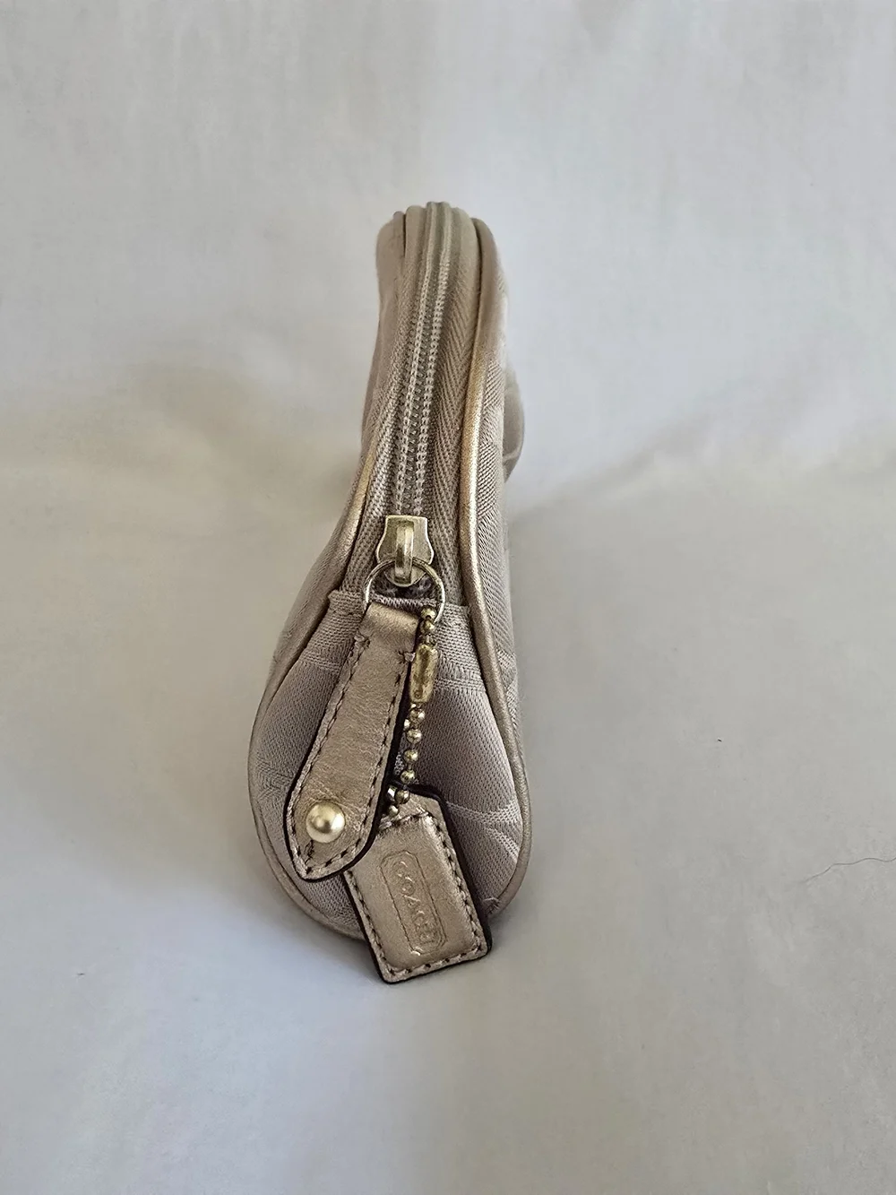 Authentic COACH & Estee Lauder Collab Signature C Jacquard Cosmetic Pouch